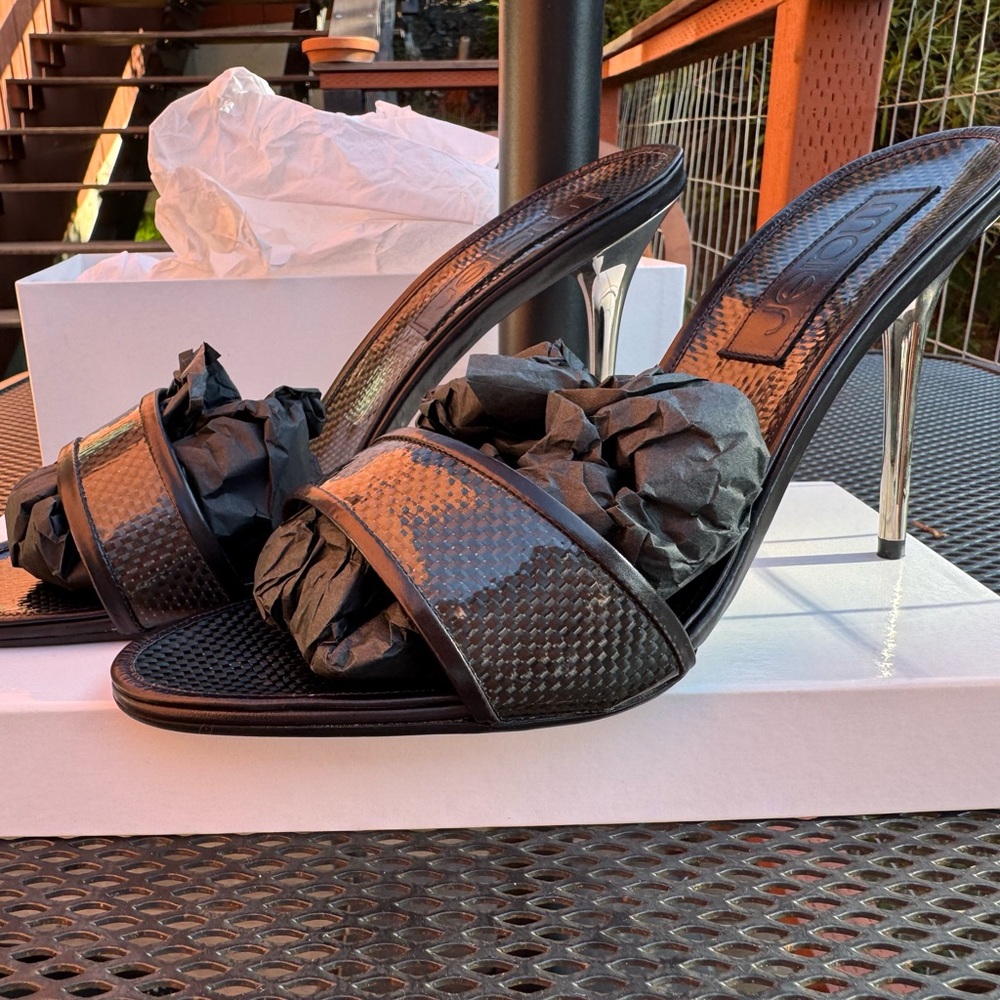 Elegant Black Heeled Sandals